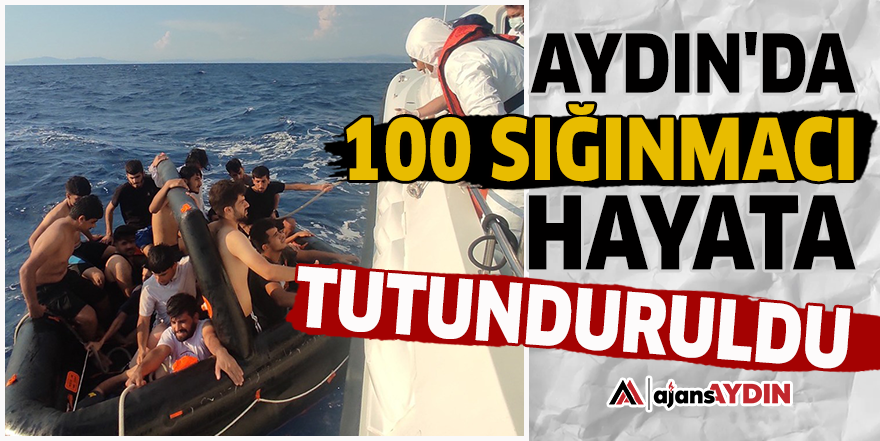 Aydın'da 100 sığınmacı hayata tutunduruldu