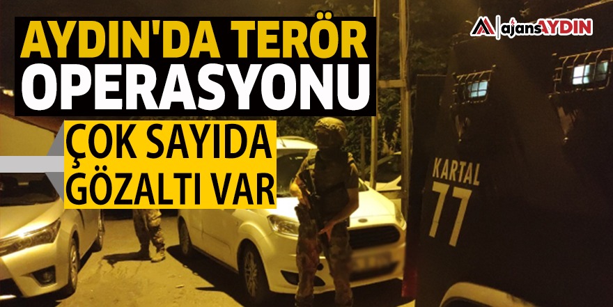 Aydın'da terör operasyonu