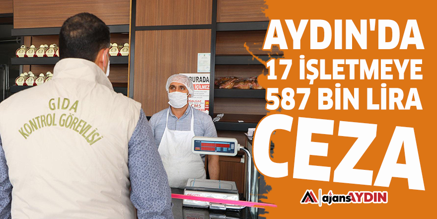 Aydın'da 17 işletmeye 587 bin lira ceza