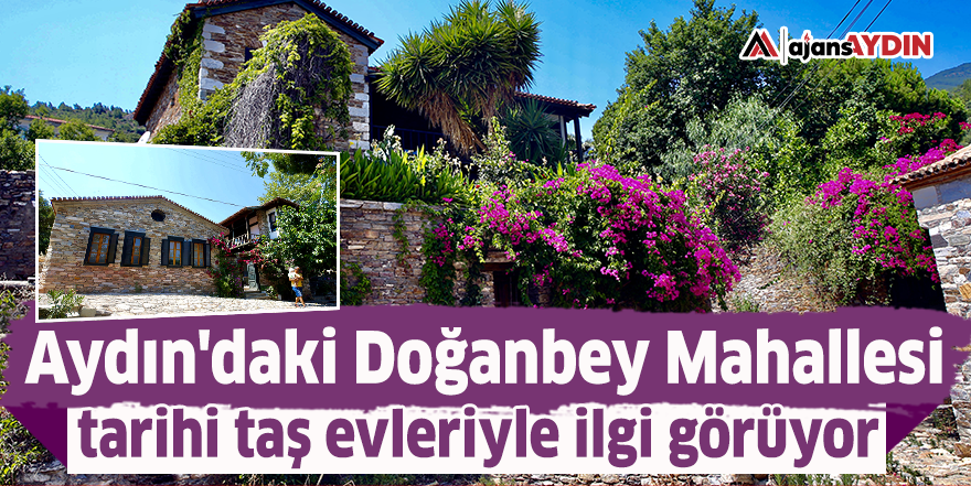 Aydın'daki Doğanbey Mahallesi, tarihi taş evleriyle ilgi görüyor