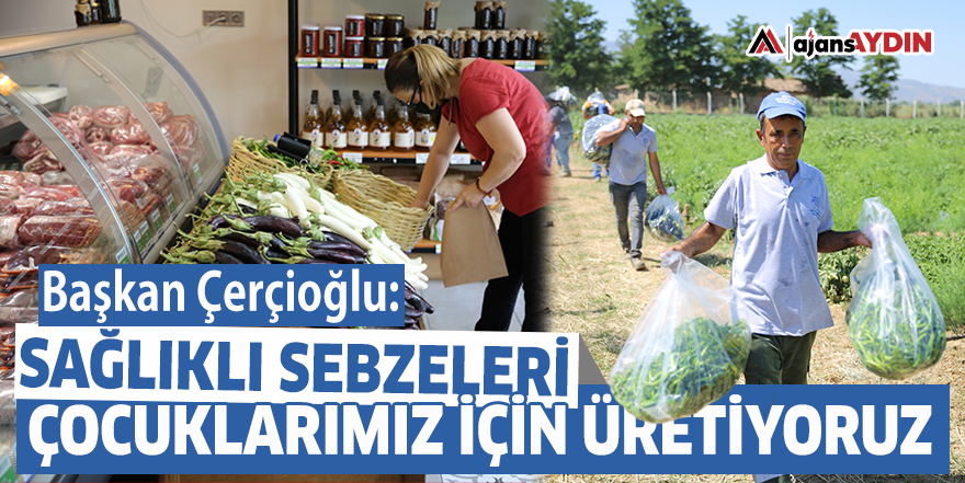 Başkan Çerçioğlu: Sağlıklı sebzeleri çocuklarımız için üretiyoruz
