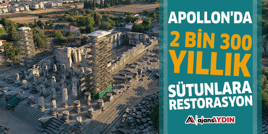 Apollon'da 2 bin 300 yıllık sütunlara restorasyon