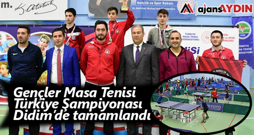 Gençler Masa Tenisi Türkiye Şampiyonası Didim'de tamamlandı