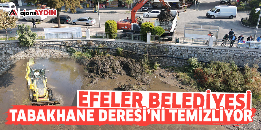 Efeler Belediyesi Tabakhane Deresi'ni temizliyor