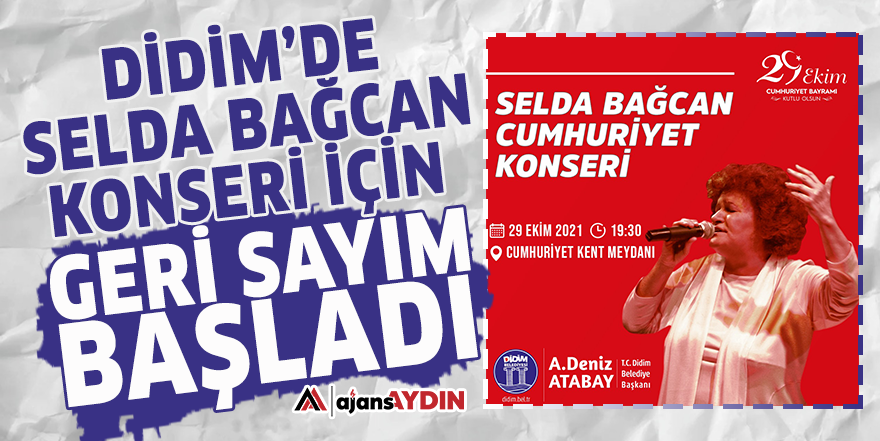 Didim'de Selda Bağcan konseri için geri sayım başladı