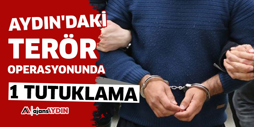 Aydın'daki terör operasyonunda 1 tutuklama