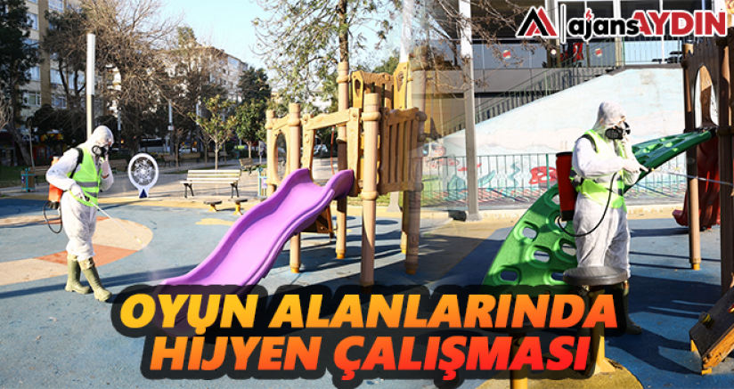 Aydın Büyükşehir Belediyesi çocukların oyun alanlarını dezenfekte etti