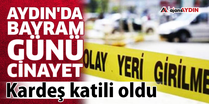 Aydın'da bayram günü cinayet