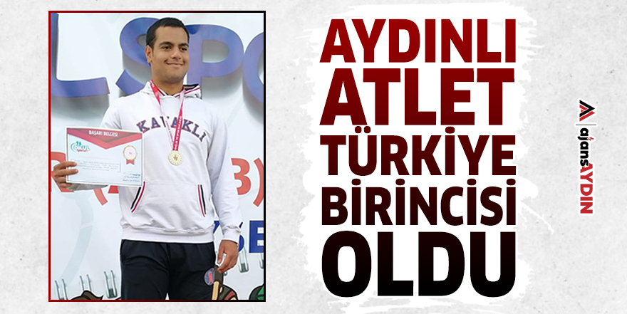 Aydınlı atlet Türkiye birincisi oldu