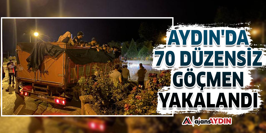 Aydın'da 70 düzensiz göçmen yakalandı