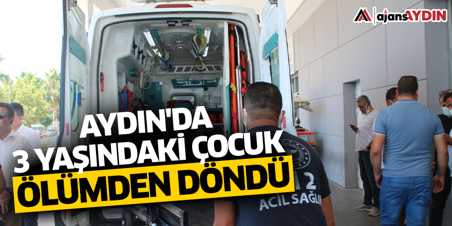Aydın'da 3 yaşındaki çocuk ölümden döndü