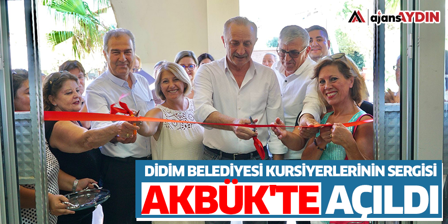 Didim Belediyesi kursiyerlerinin sergisi Akbük'te açıldı