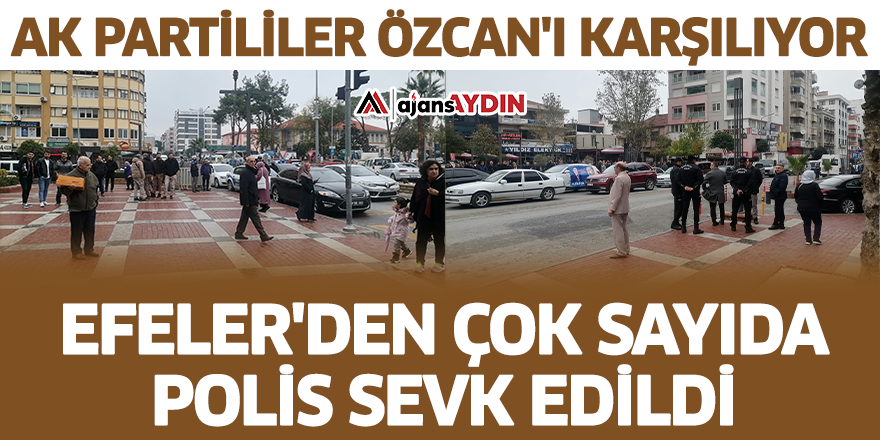 AK Partililer Özcan'ı karşılıyor
