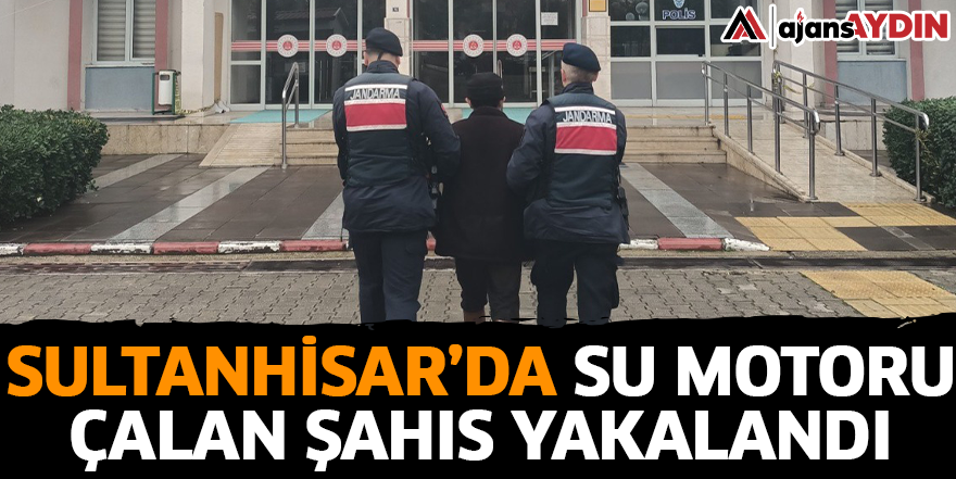 Sultanhisar’da su motoru çalan şahıs yakalandı