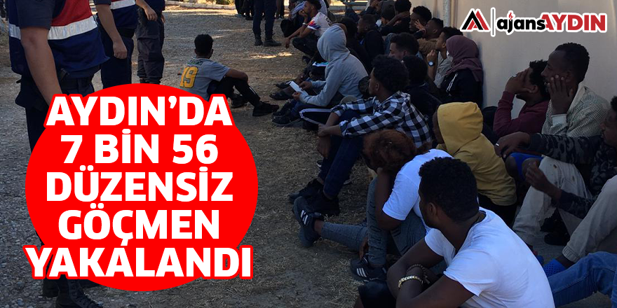 Aydın'da 7 bin 56 düzensiz göçmen yakalandı