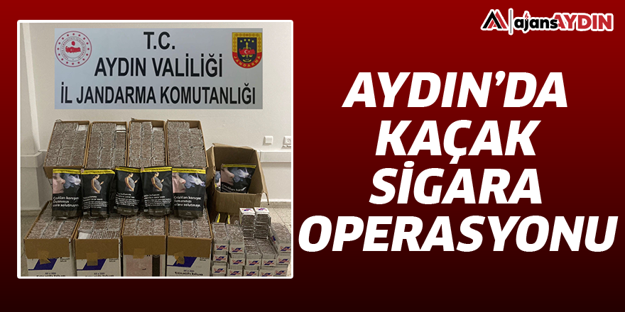 Aydın'da kaçak sigara operasyonu