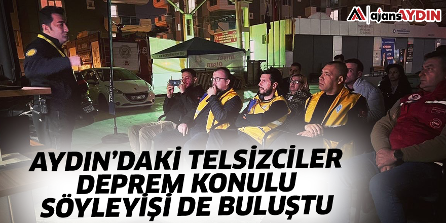 Aydın'daki amatör telsizciler deprem konulu söyleyişi de buluştu