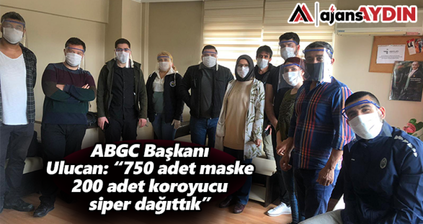 Ulucan, “750 adet maske, 200 adet koruyucu siper dağıttık”
