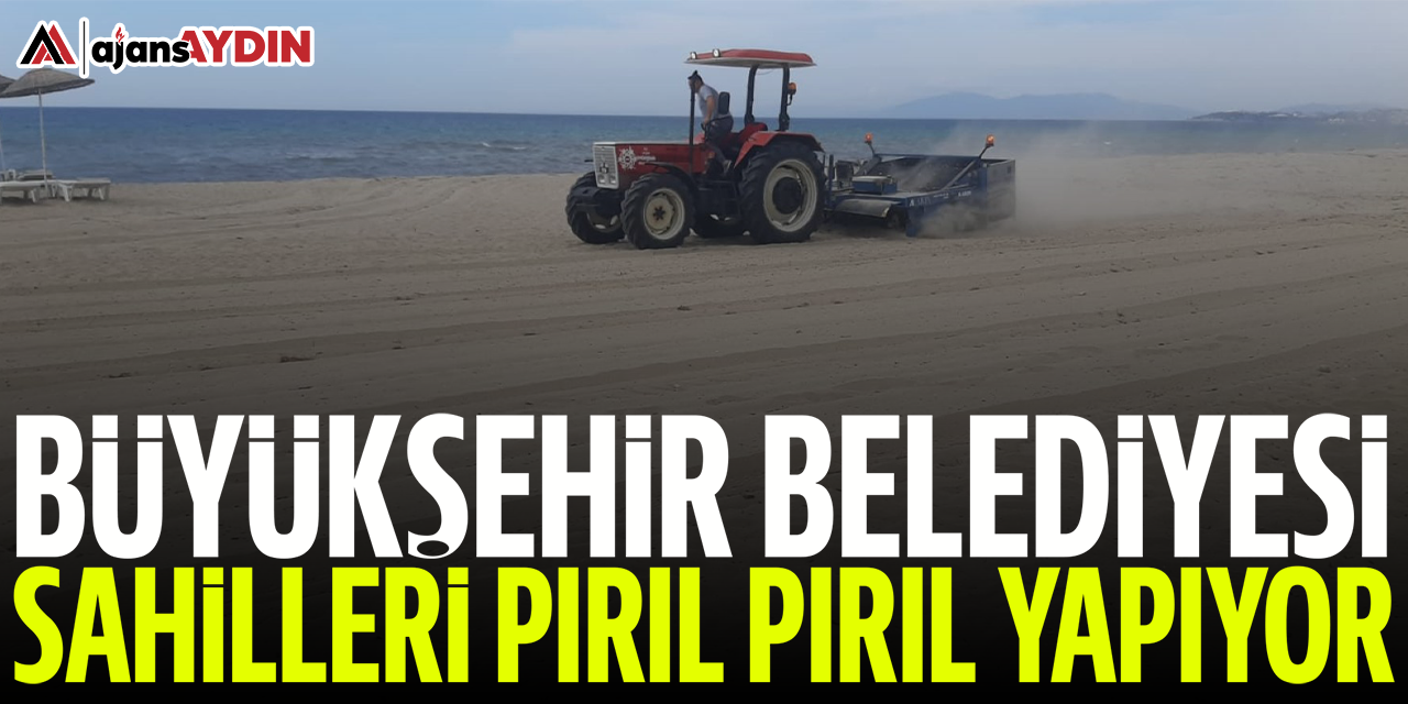 Büyükşehir Belediyesi, sahilleri pırıl pırıl yapıyor