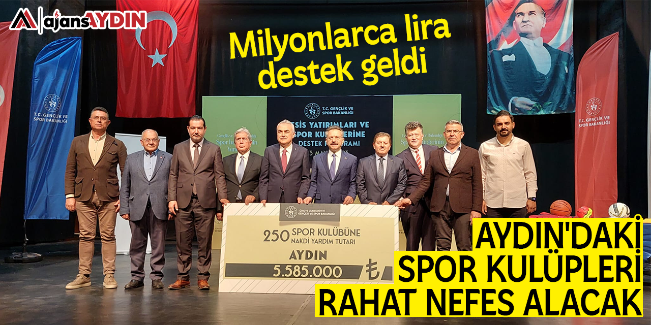 Aydın'daki spor kulüpleri rahat nefes alacak: Milyonlarca lira destek geldi