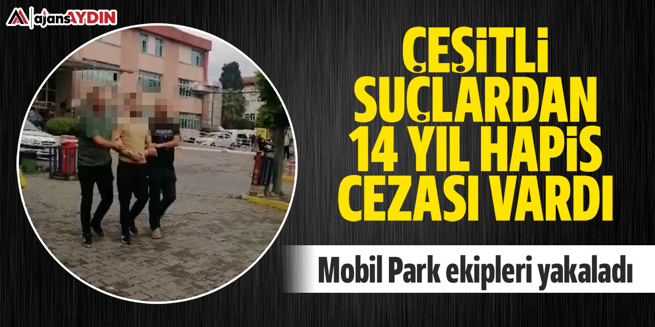 Çeşitli suçlardan 14 yıl hapis cezası vardı: Mobil Park ekipleri yakaladı