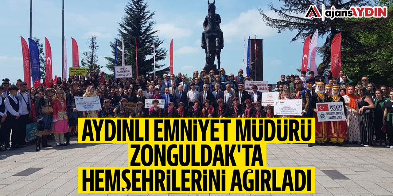 Aydınlı emniyet müdürü, Zonguldak'ta hemşehrilerini ağırladı