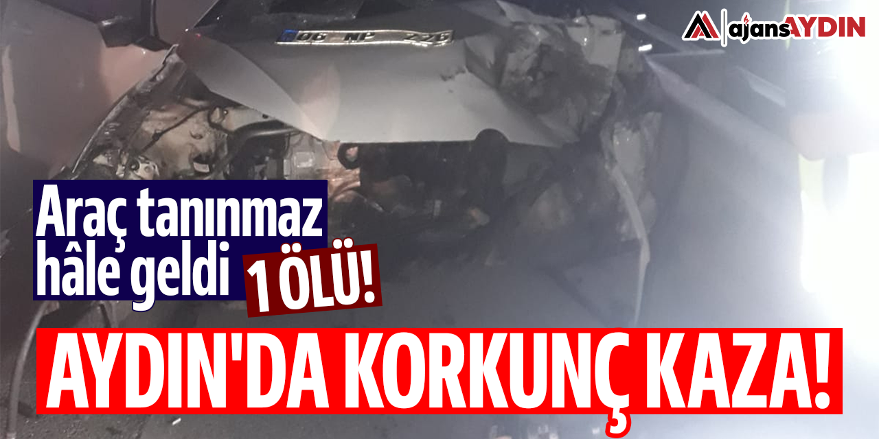 Aydın'da korkunç kaza: 1 ölü