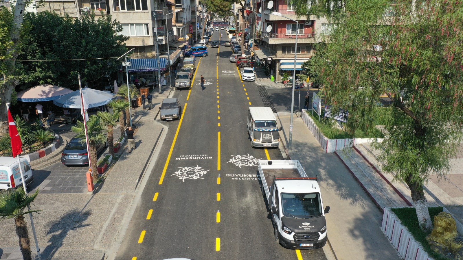 Büyükşehir Türkan Saylan Caddesi'ni yeniledi