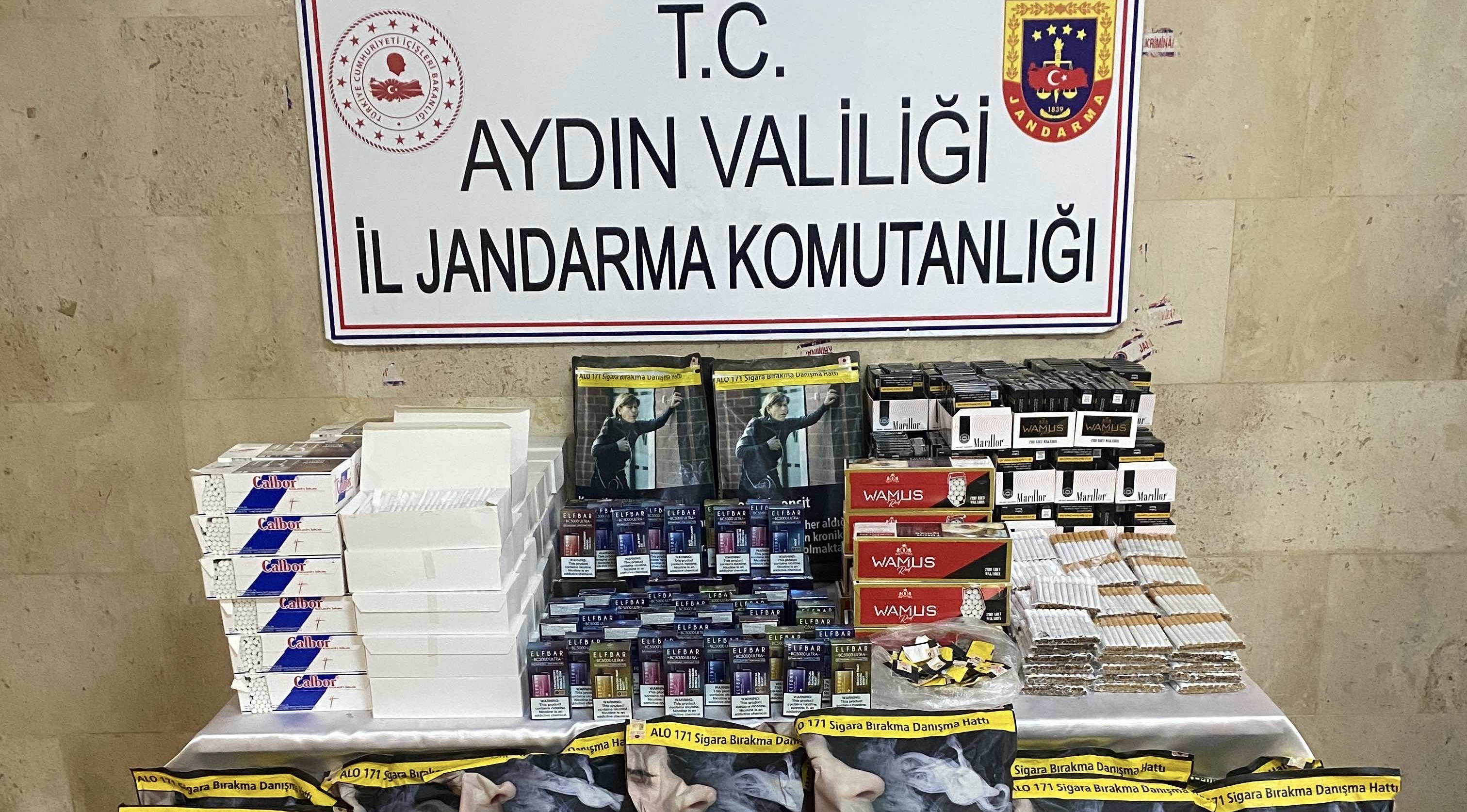 Aydın’da kaçak sigara operasyonu
