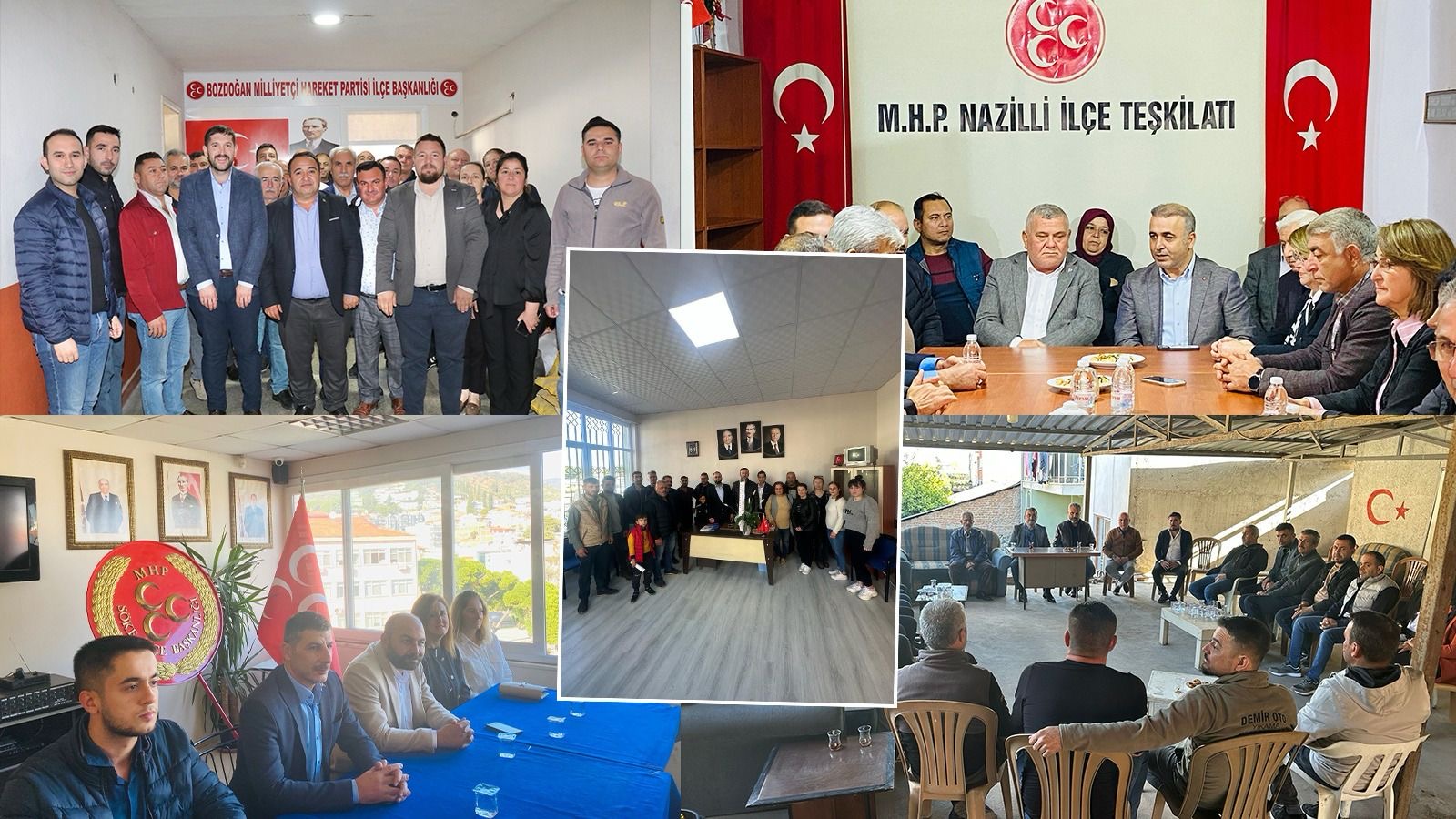 Aydın’da Cumhur İttifakı yerel seçim için kenetlendi: AK Parti’den tüm ilçelerde MHP’ye ziyaret