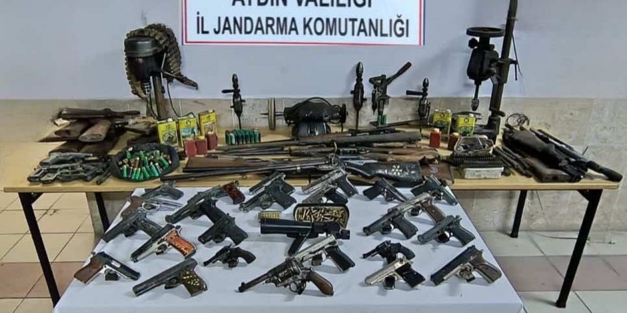 Aydın’da kaçak silah operasyonu