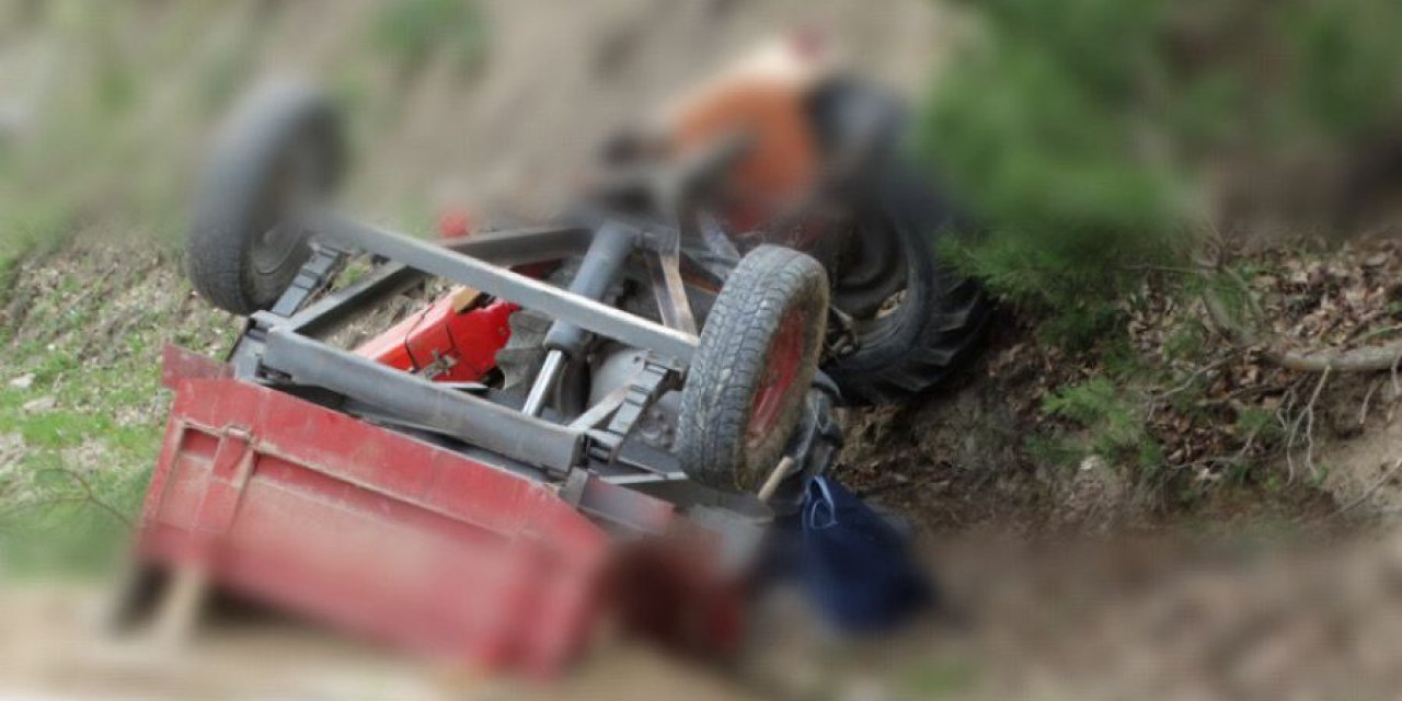 Koçarlı'da traktör devrildi 1 ölü