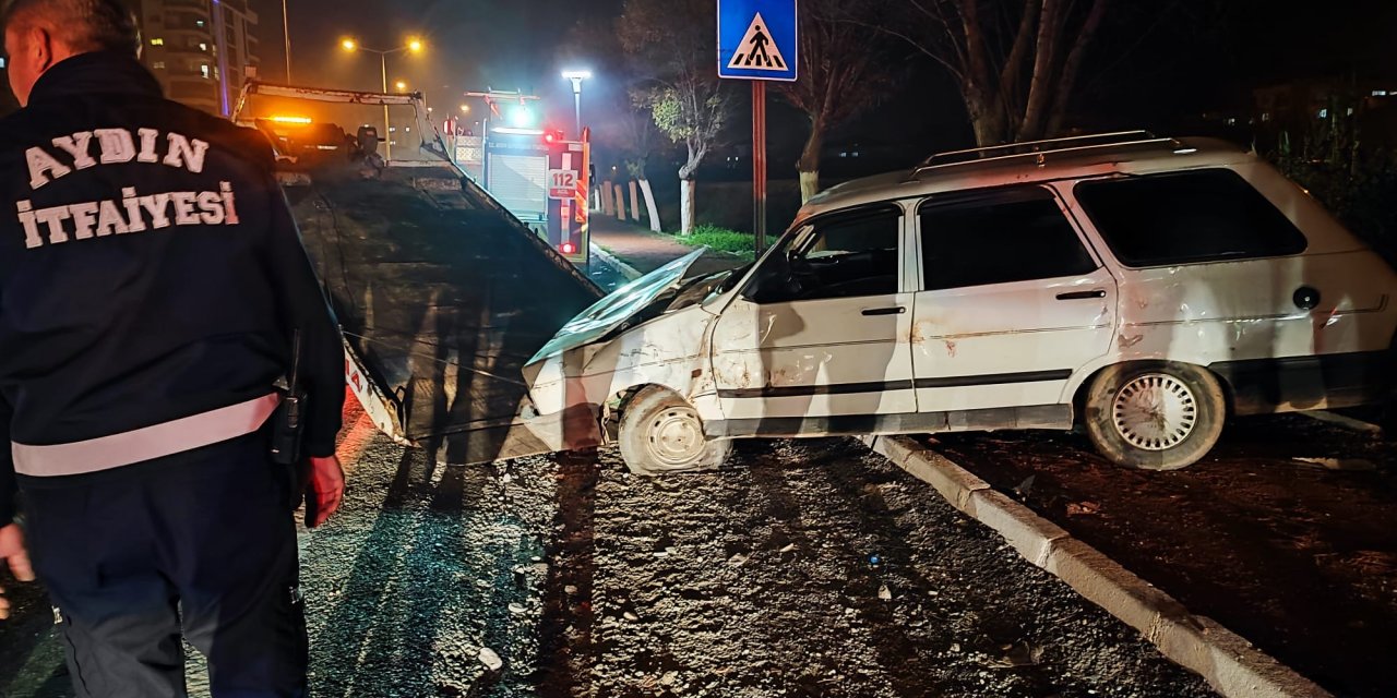 İncirliova'da otomobil takla attı! 1 ağır yaralı