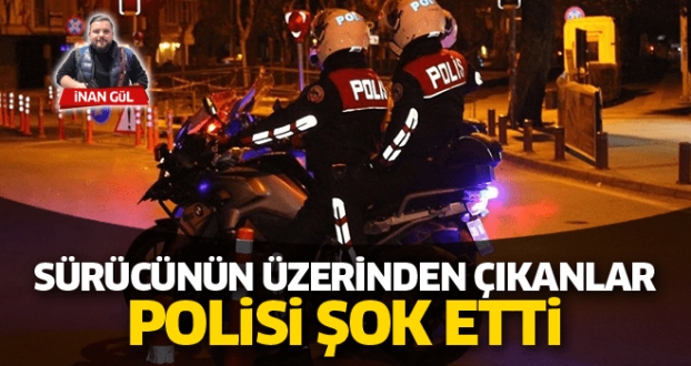 Polis Şaşırdı Kaldı 'Sürücünün Üzerinden Çıkanlar Şok Etti