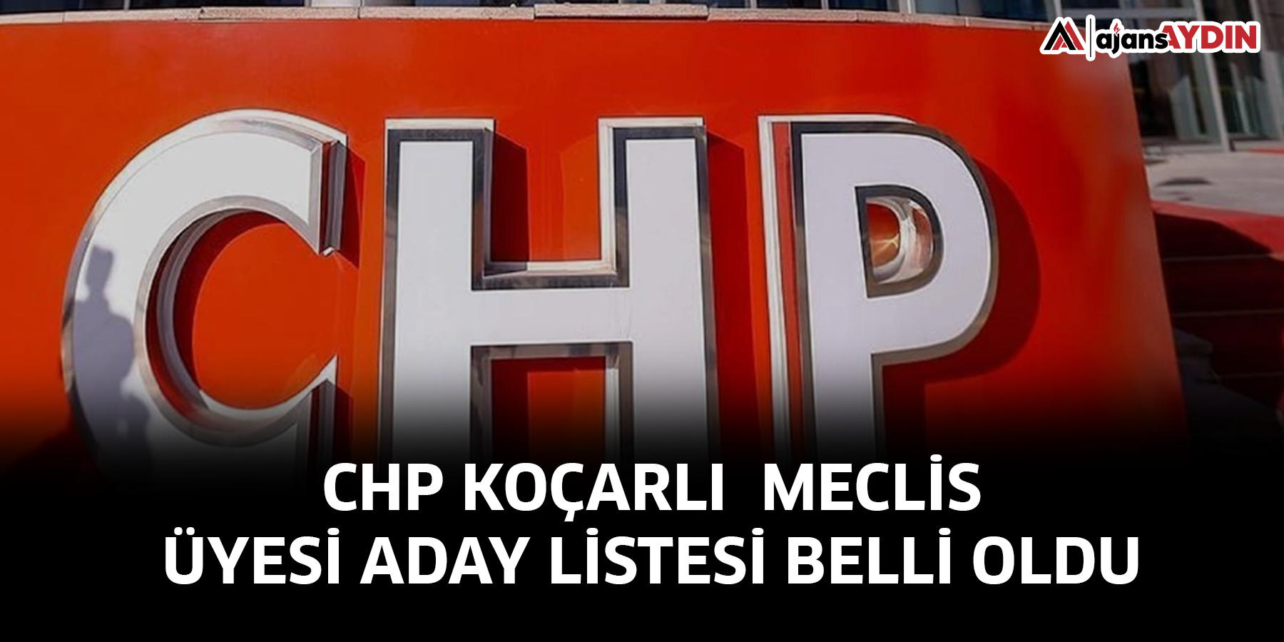CHP Koçarlı Meclis Üyesi aday listesi belli oldu