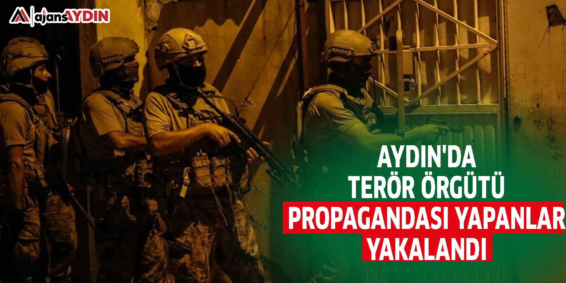 Aydın'da terör örgütü propagandası yapanlar yakalandı