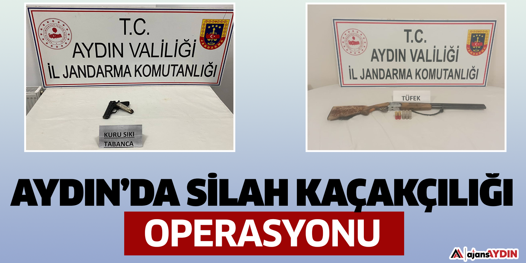 Aydın’da silah kaçakçılığı operasyonu