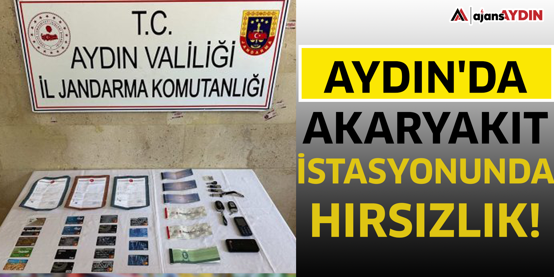 Aydın'da akaryakıt istasyonunda hırsızlık!