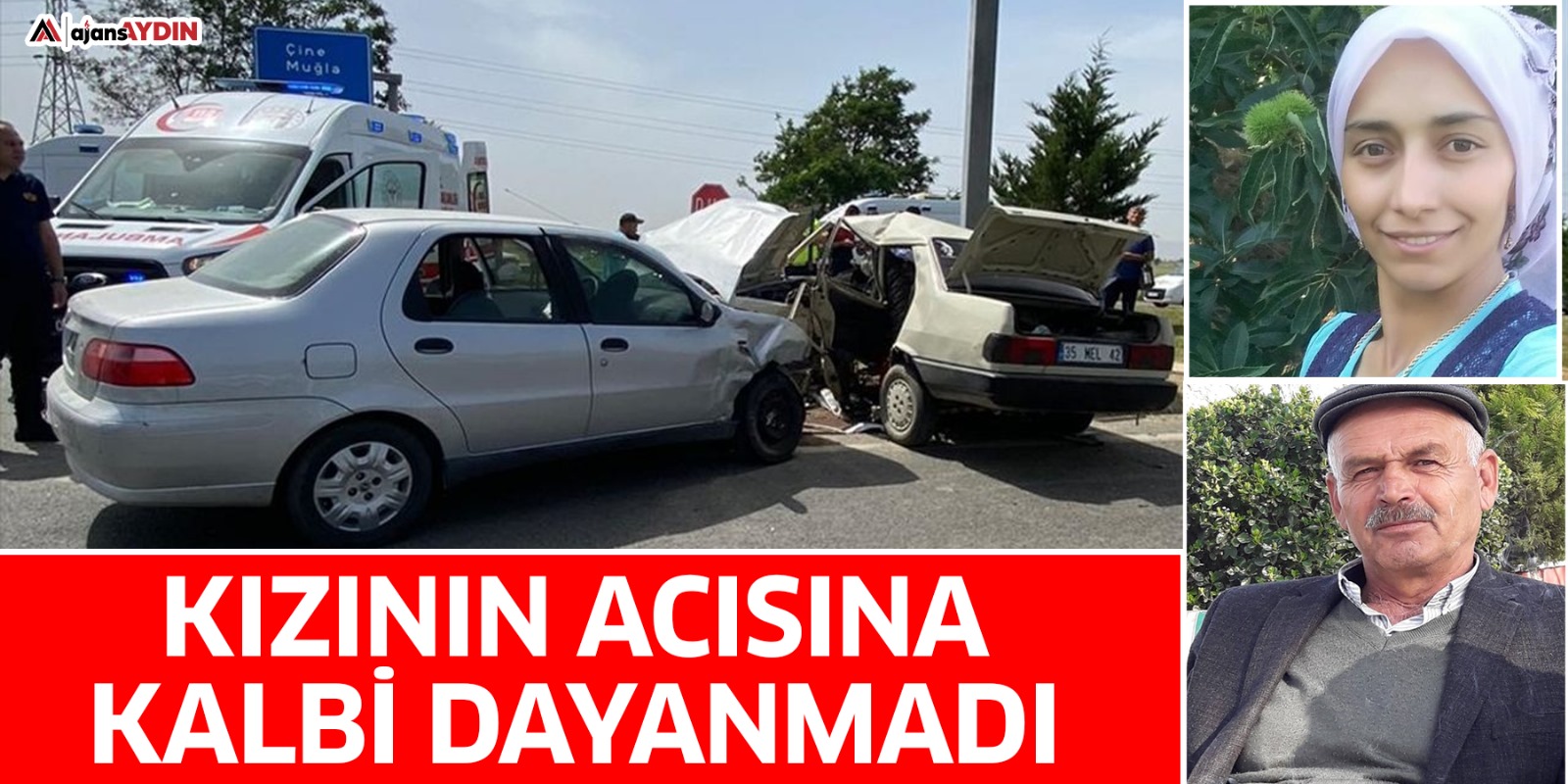 Kızının acısına kalbi dayanmadı