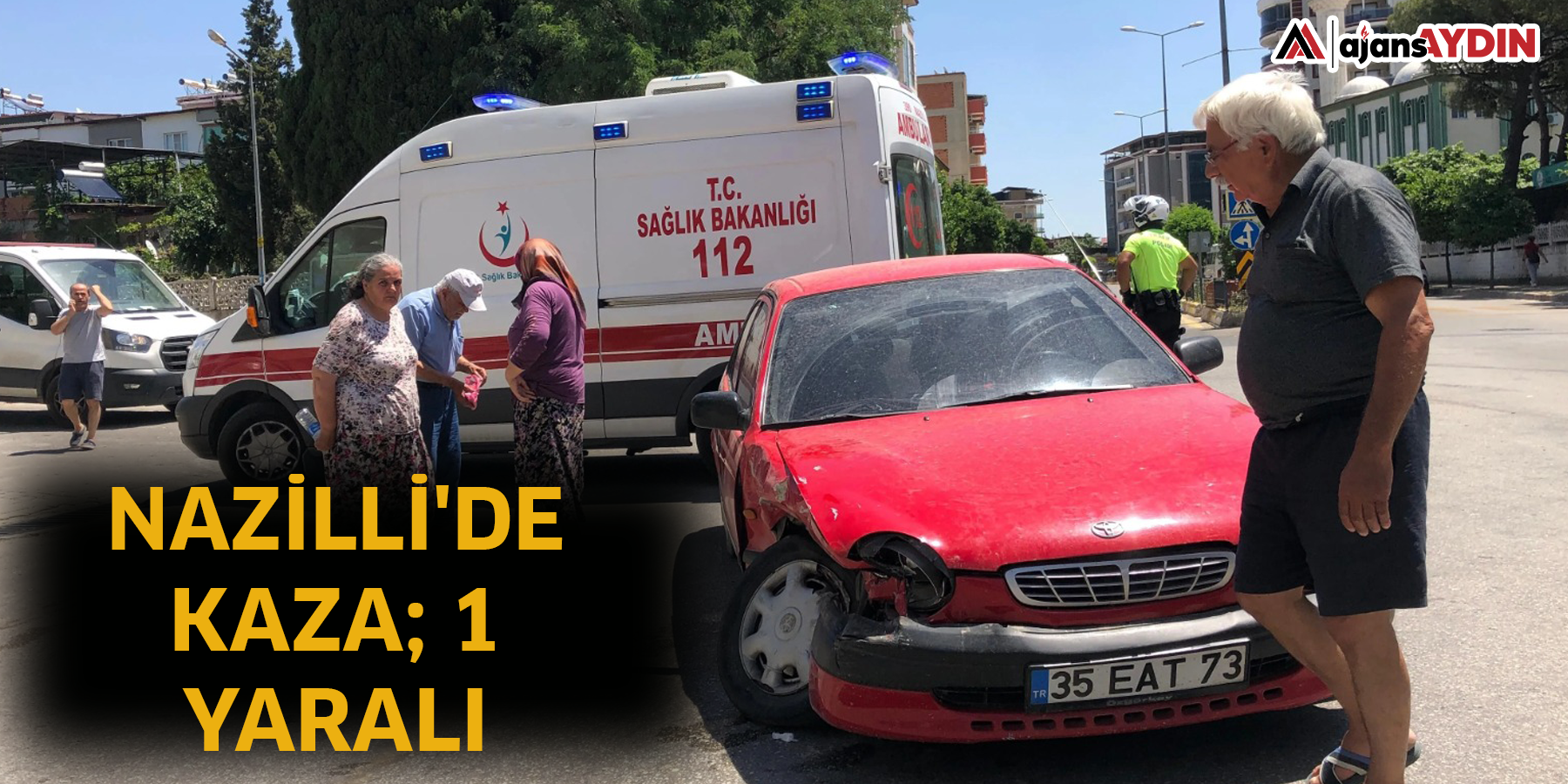 Nazilli'de kaza; 1 yaralı
