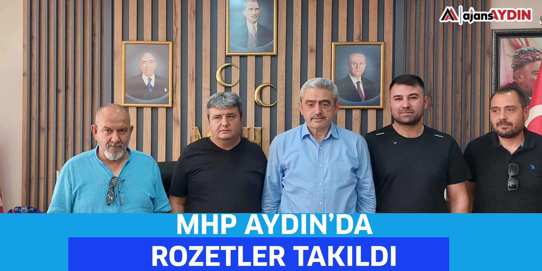 MHP Aydın’da rozetler takıldı