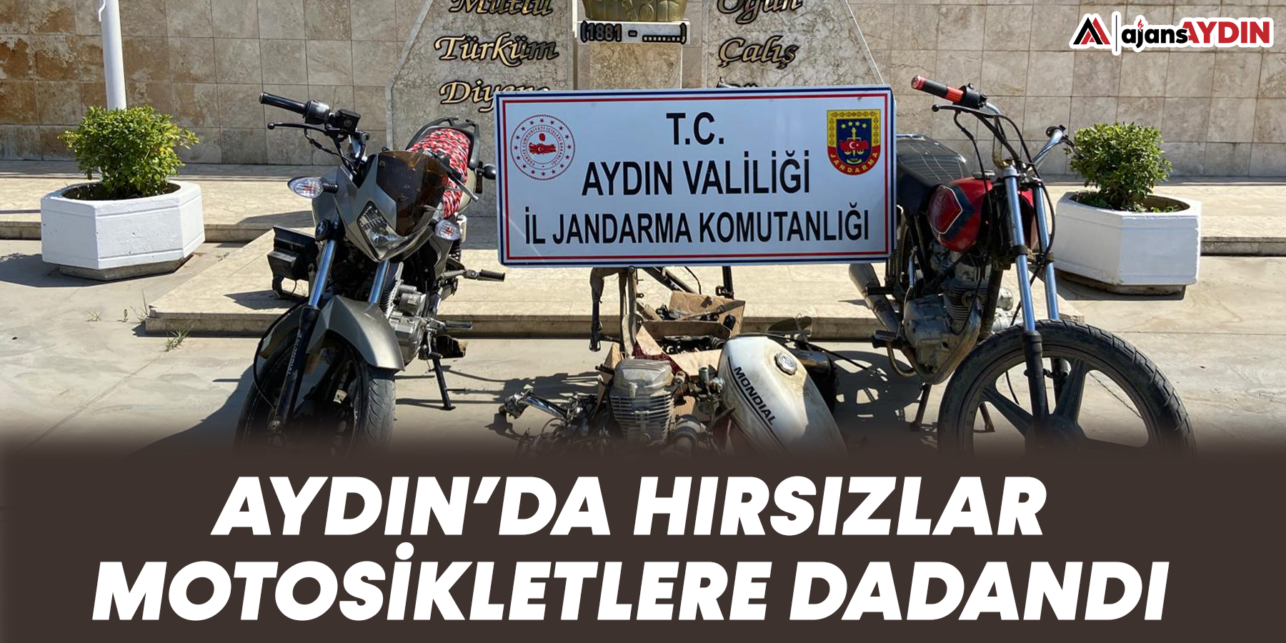 Aydın'da hırsızlar motosikletlere dadandı