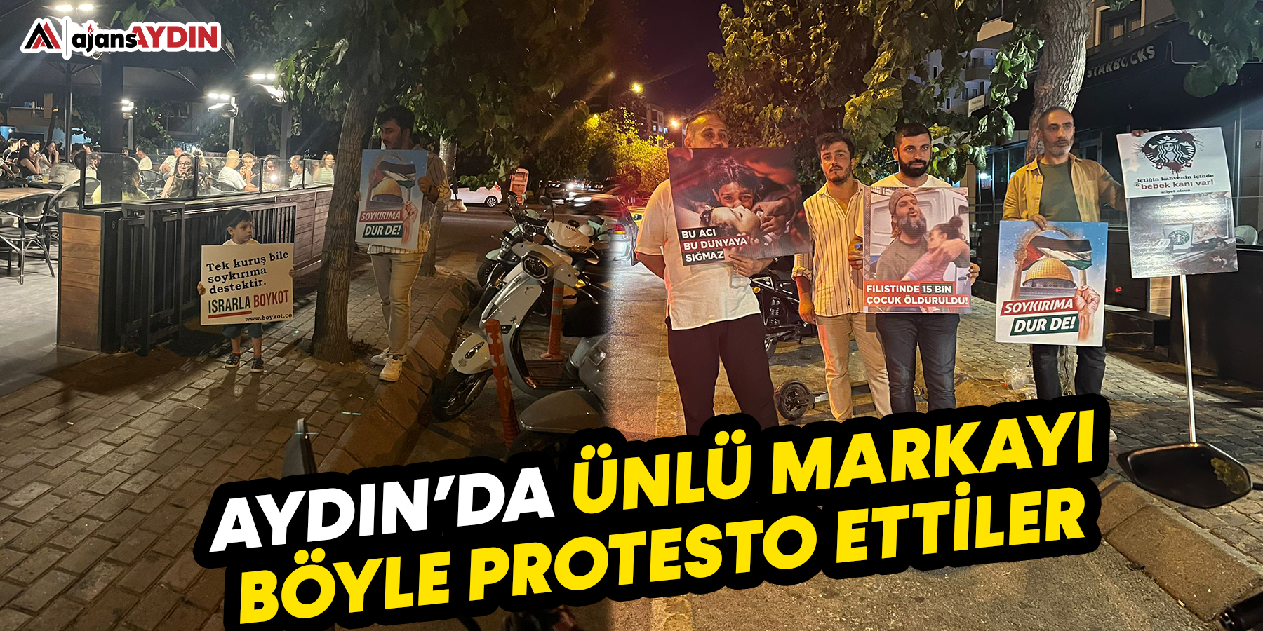 Aydın'da ünlü markayı böyle protesto ettiler