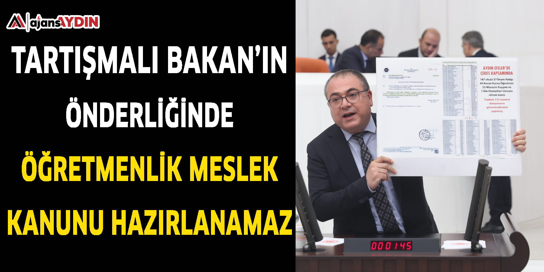 TARTIŞMALI BAKAN’IN ÖNDERLİĞİNDE ÖĞRETMENLİK MESLEK KANUNU HAZIRLANAMAZ