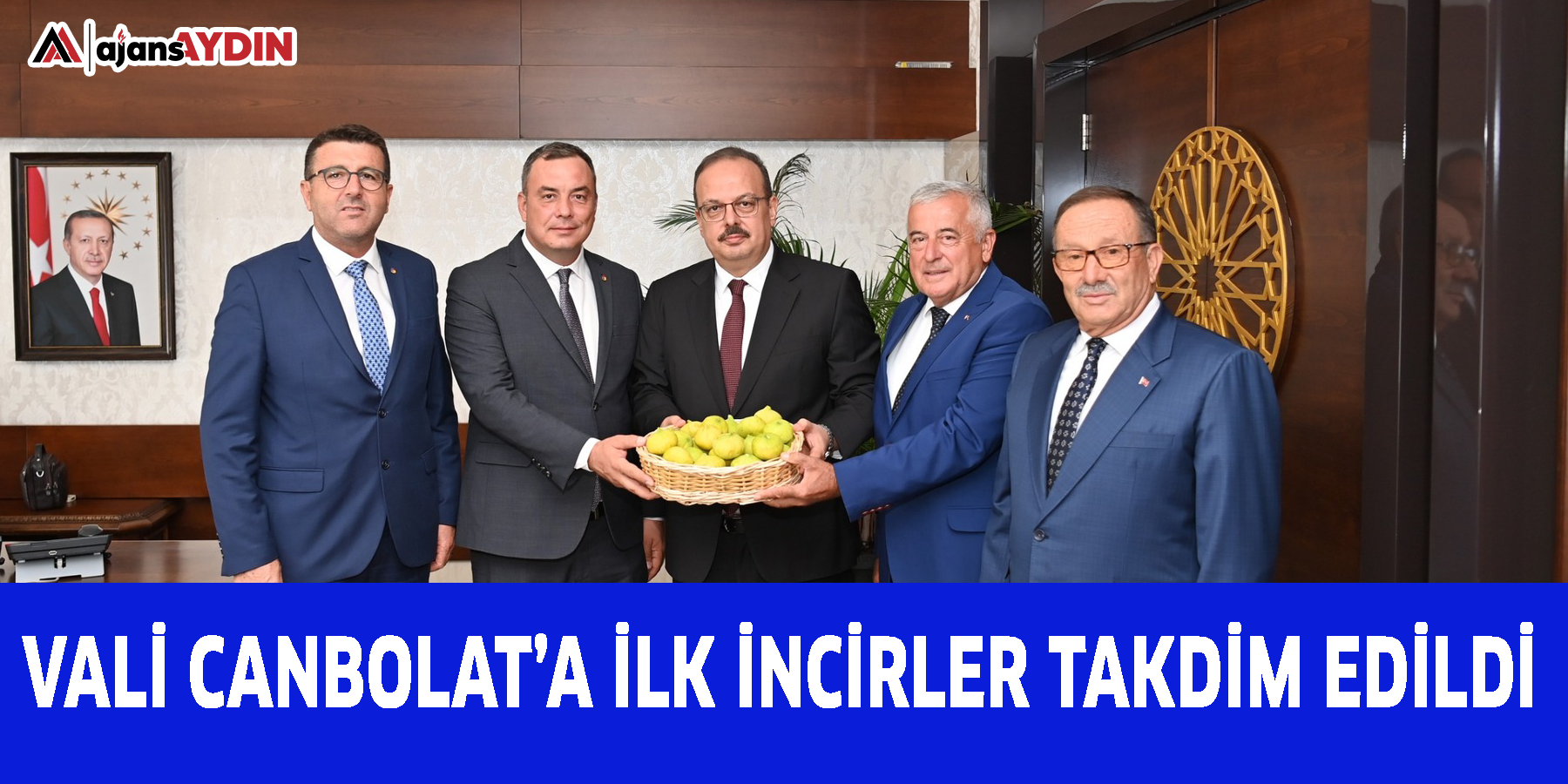 Vali Canbolat’a ilk incirler takdim edildi