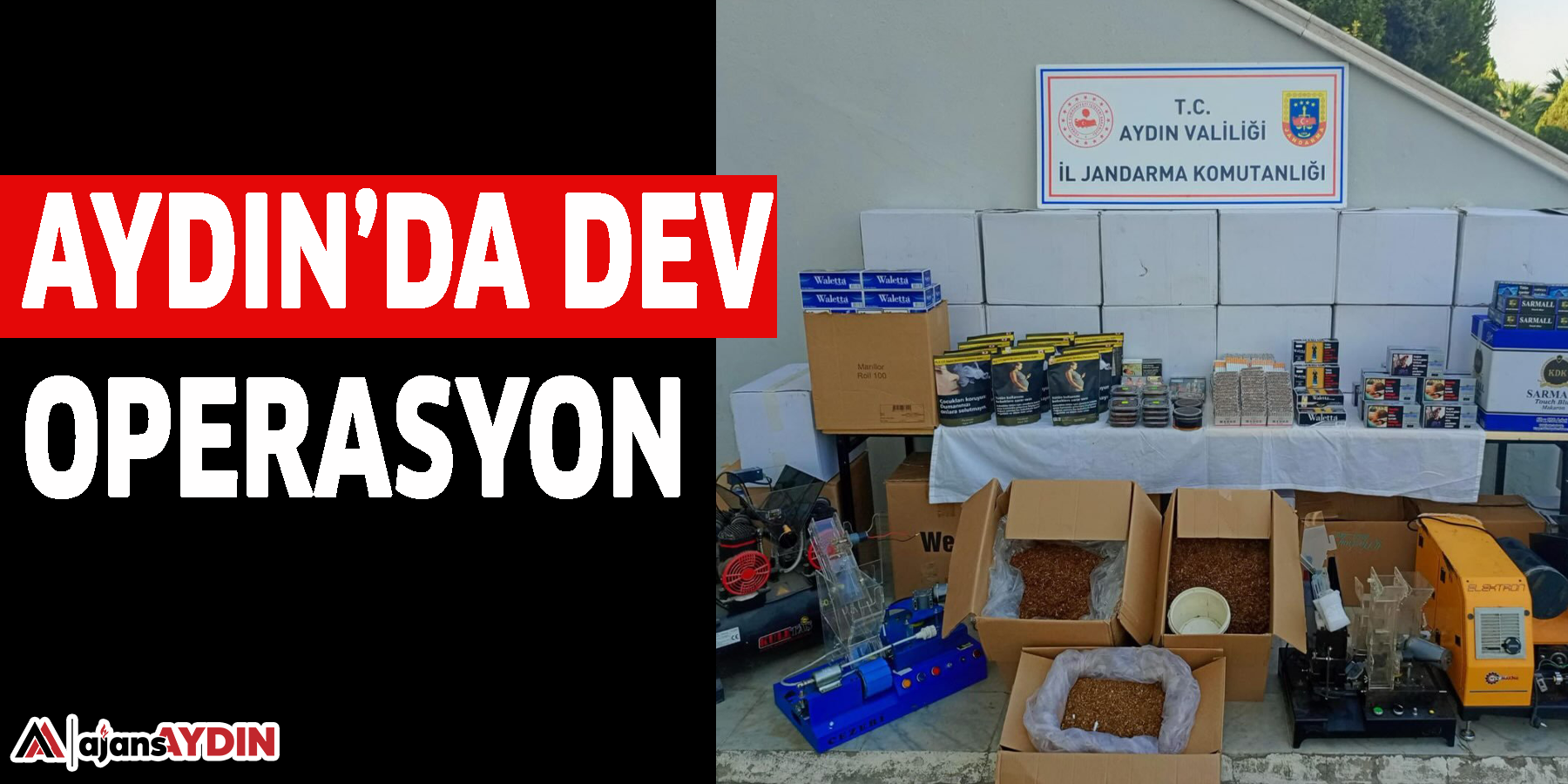 Aydın’da dev operasyon