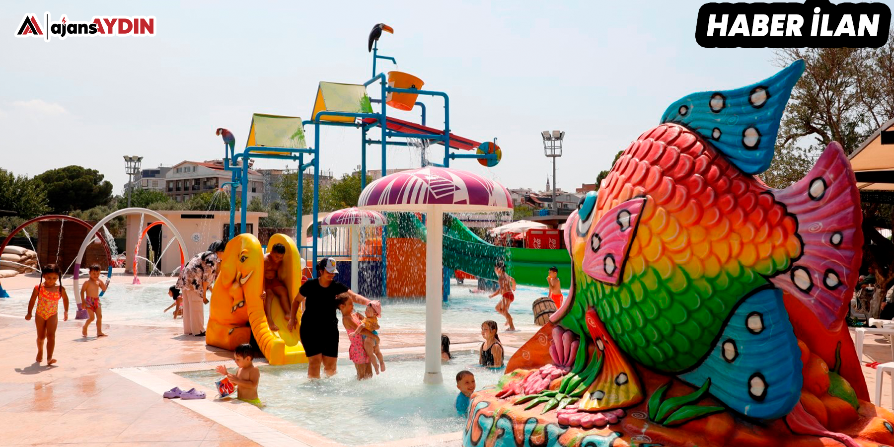 ÇOCUKLAR BAŞKAN ÇERÇİOĞLU’NUN AYDIN’A KAZANDIRDIĞI TEKSTİL PARK’TAKİ AQUAPARK’TA GÖNÜLLERİNCE EĞLENİYOR