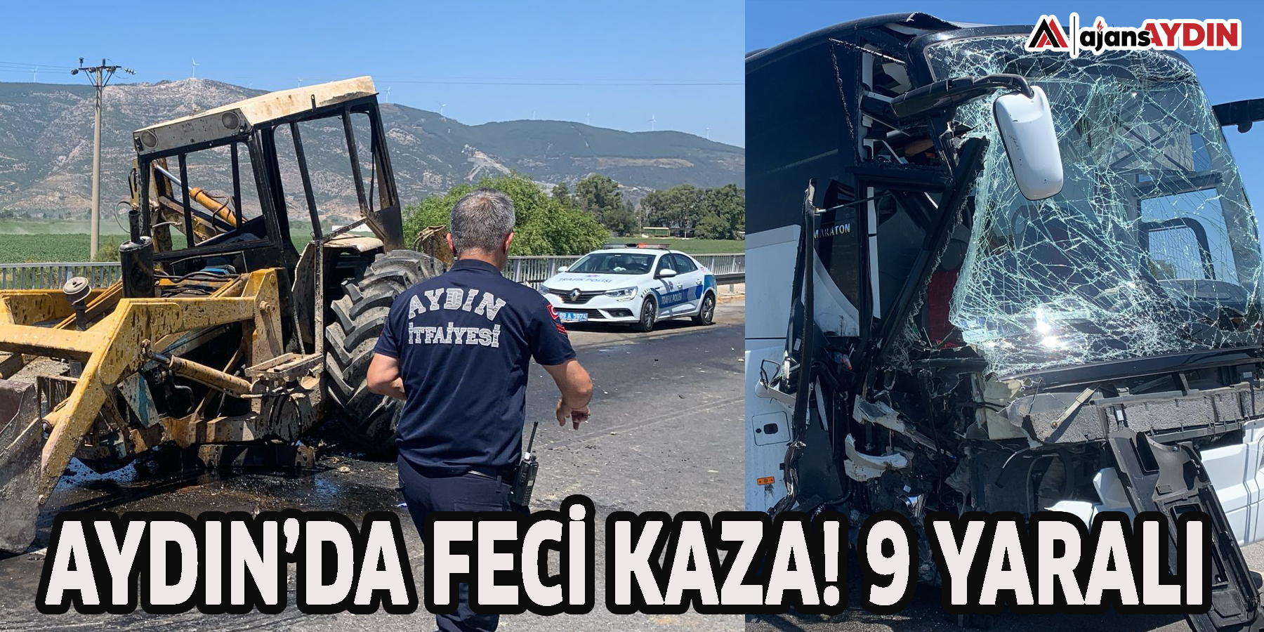 Aydın’da feci kaza! 9 yaralı