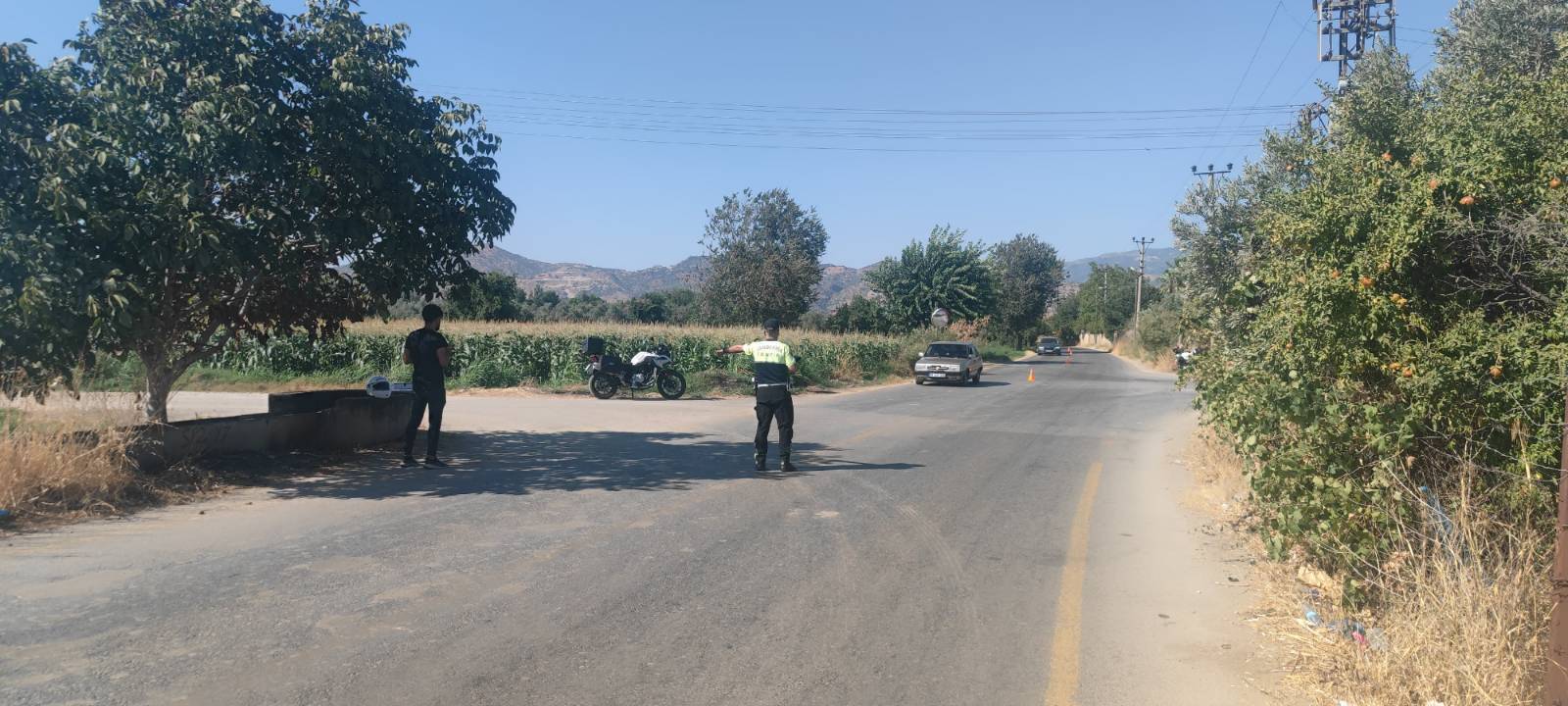 Aydın'da kurallara uymayan 7 araç trafikten men edildi