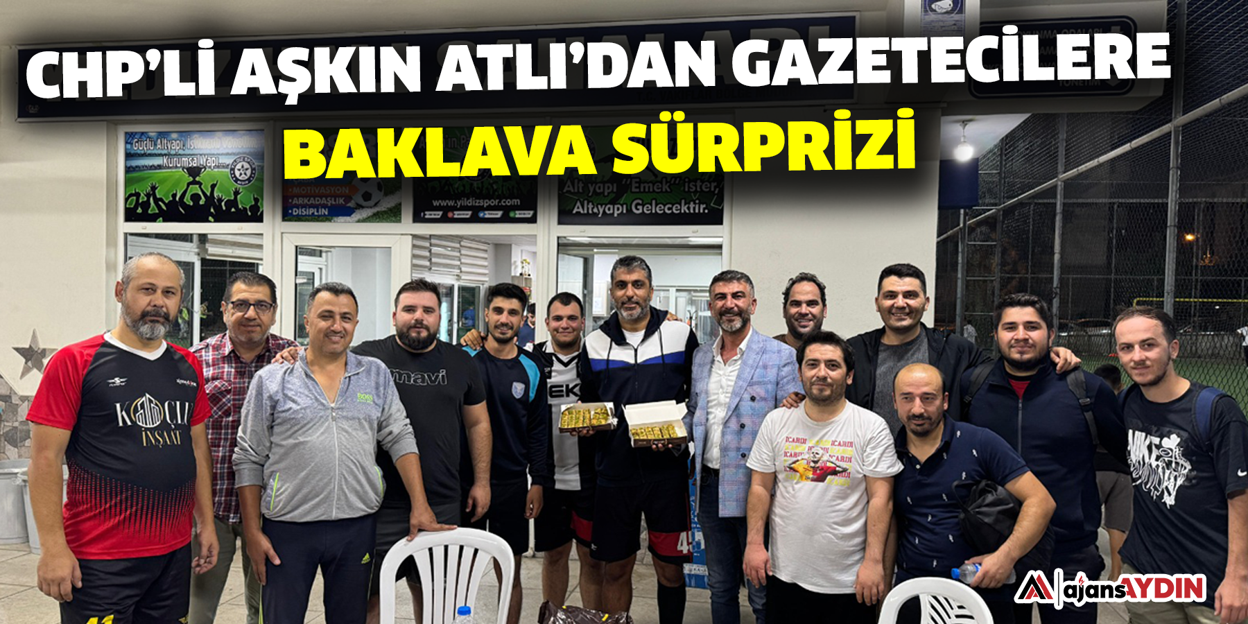 CHP’li Aşkın Atlı’dan gazetecilere baklava sürprizi